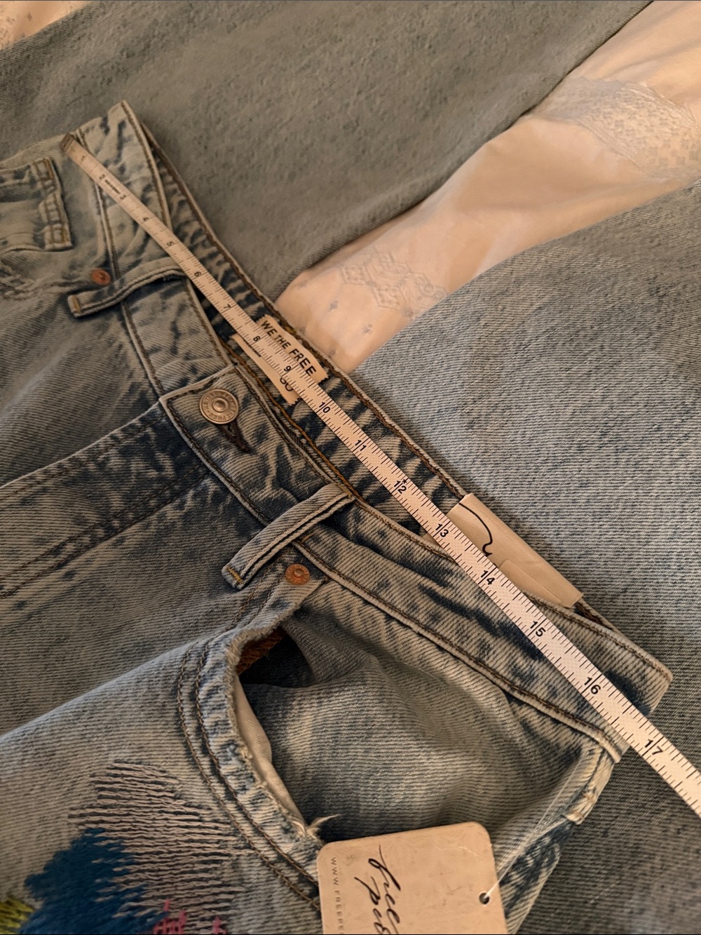 We The Free Tennessee Low-Rise Embroidered Boyfriend Jeans - Picture 9 of 13